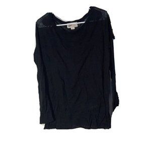 GAP Women's Long Sleeve Top in Black